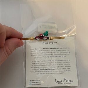 Luca + Danni Red and Green Truck Bracelet